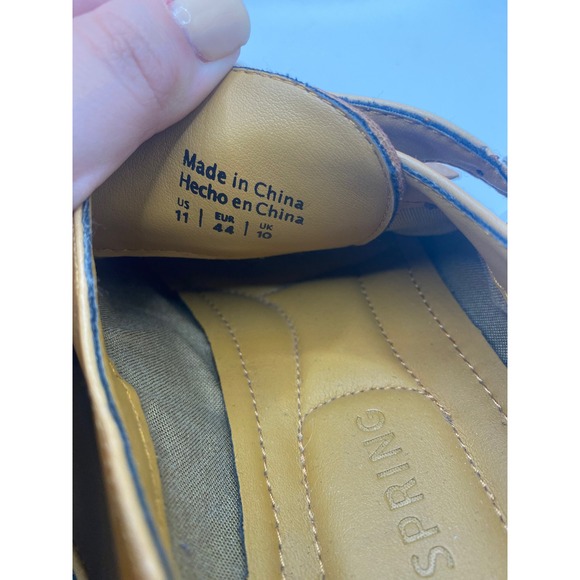 Call It Spring Monk Strap Dress Shoes‎ Buckle Loafers Tan Brown US 11 - Picture 2 of 6